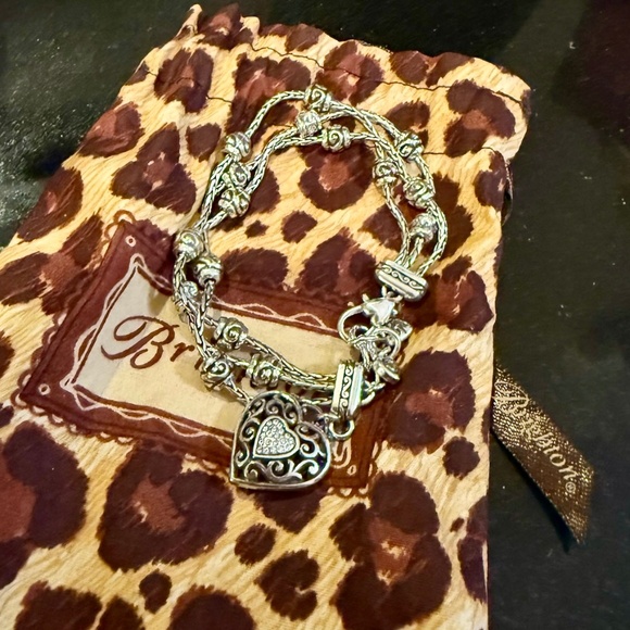 BRIGHTON Reno Heart silver multi‎ strand link bracelet - Picture 2 of 6